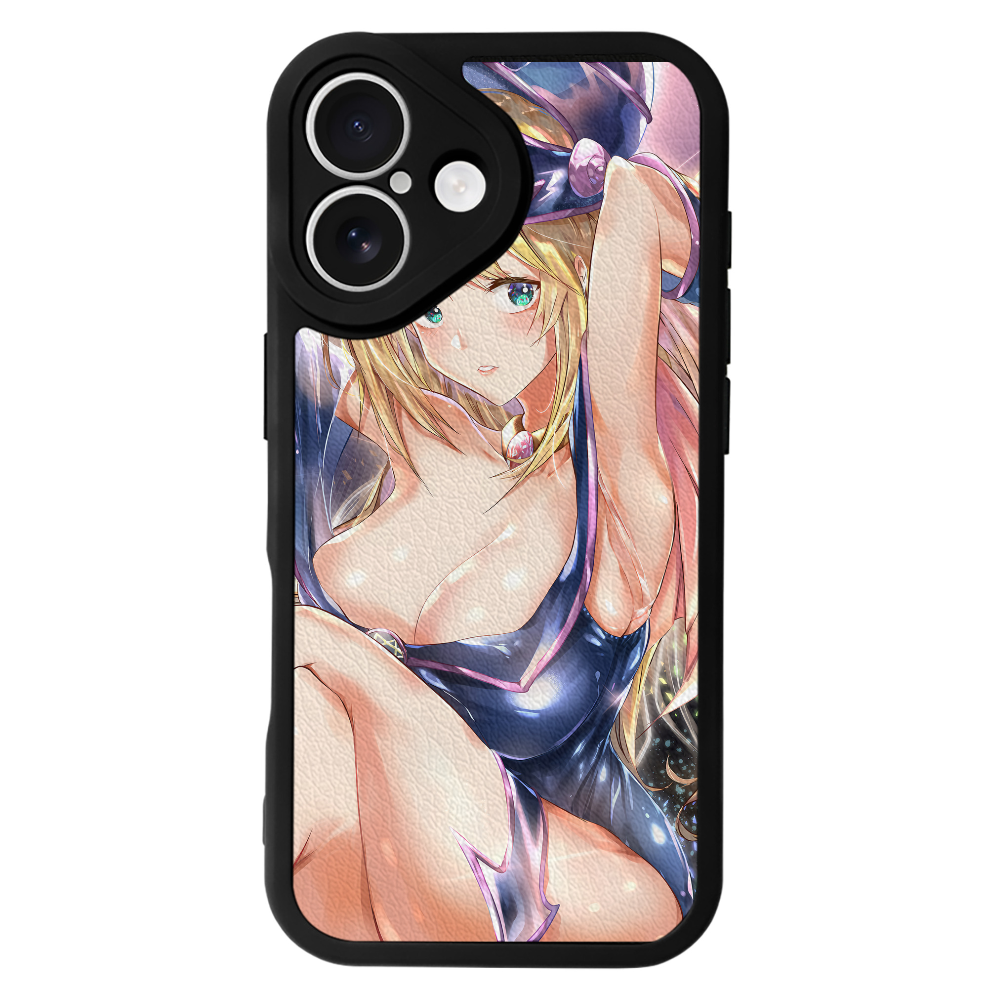 （画像用） 遊☆戯☆王 Yu-Gi-Oh! 【iPhone 16シリーズ対応】シリコンスマホケース（レザー調） 材質：シリコン